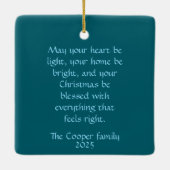 Kerstornament met fantasie keramisch ornament (Achterkant)