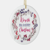 Kerstornament met gepersonaliseerde foto keramisch ornament (Rechts)