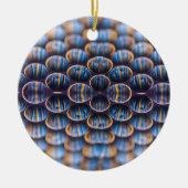 Kerstornament met honingraat ontwerp keramisch ornament (Voorkant)