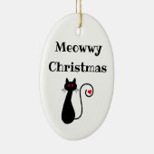 Kerstornament met Meowwy Keramisch Ornament (Rechts)