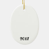 Kerstornament met Meowwy Keramisch Ornament (Achterkant)