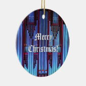 Kerstornament met pijplijn keramisch ornament (Rechts)