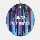 Kerstornament met pijplijn keramisch ornament (Links)