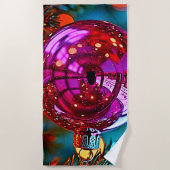 Kerstornament met sprankelend ontwerp strandlaken (Voorkant)
