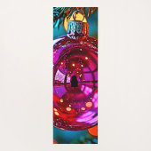 Kerstornament met sprankelend ontwerp yogamat (Achterkant)