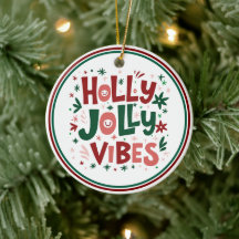 Kerstornament met vrolijke kersttrends