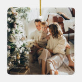 Kerstornament| Moderne Kerstmis Keramisch Ornament (Achterkant)