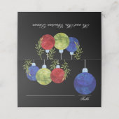 Kerstornament | Multi | Trouwreceptie Plaatskaartje (Buitenkant ongevouwen)