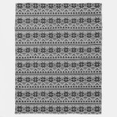 Kerstornament noords winterscandinavisch norw fleece deken (Voorkant)