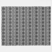 Kerstornament noords winterscandinavisch norw fleece deken (Voorkant (Horizontaal))