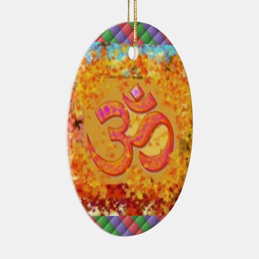 kerstornament Om Mantra Symbol Chant Hinduism Keramisch Ornament (Rechts)