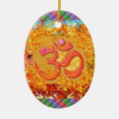 kerstornament Om Mantra Symbol Chant Hinduism Keramisch Ornament (Voorkant)