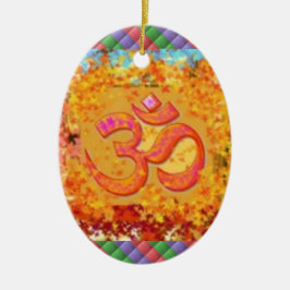 kerstornament Om Mantra Symbol Chant Hinduism Keramisch Ornament