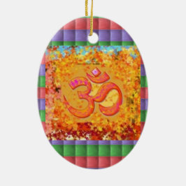 kerstornament Om Mantra Symbol Chant Hinduism Keramisch Ornament