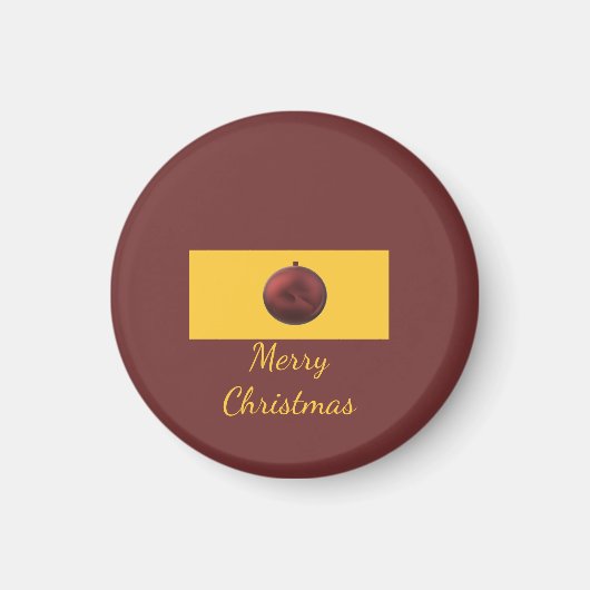 Kerstornament Ontwerp Magneet (Voorkant)