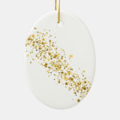 Kerstornament-Peacock Keramisch Ornament (Achterkant)