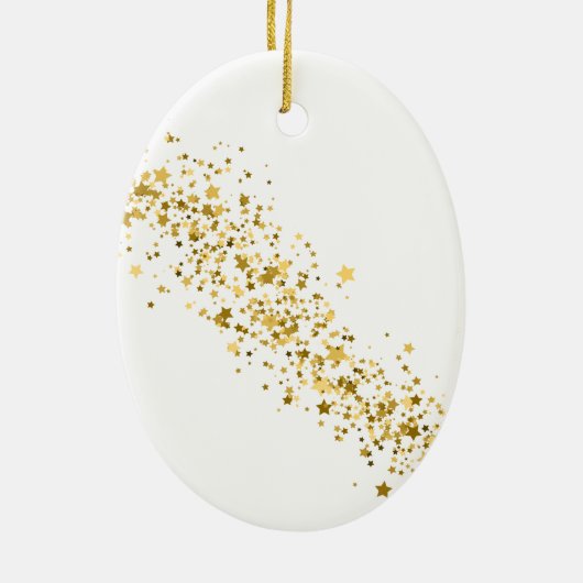 Kerstornament-Peacock Keramisch Ornament (Achterkant)