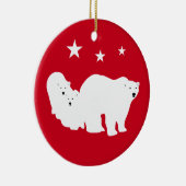 Kerstornament Polar Beren Red Keramisch Ornament (Rechts)