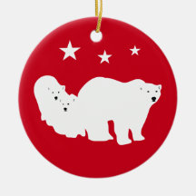 Kerstornament Polar Beren Red