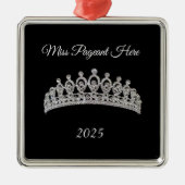 Kerstornament Prinses Tiara Metalen Ornament (Voorkant)