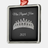 Kerstornament Prinses Tiara Metalen Ornament (Links)