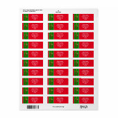 Kerstornament Retouradres Etiket (Full Sheet)