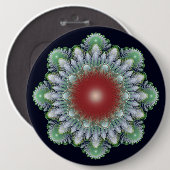 Kerstornament Ronde Button 6,0 Cm (Voorkant /achterkant)