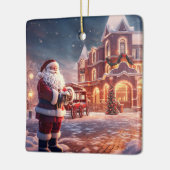 Kerstornament-Sinterklaas Keramisch Ornament (Links)