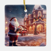 Kerstornament-Sinterklaas Keramisch Ornament (Voorkant)