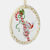 Kerstornament-Sinterklaas Muis Keramisch Ornament (Rechts)