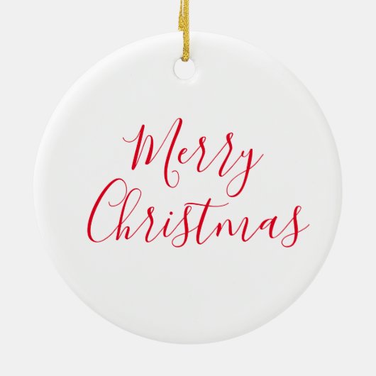 Kerstornament Sneeuwman Keramisch Ornament (Achterkant)