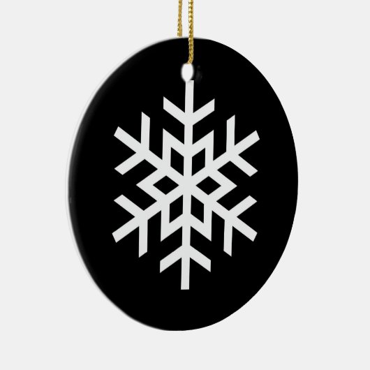kerstornament Snowflake Keramisch Ornament (Rechts)