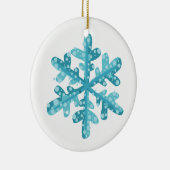 kerstornament Snowflake Keramisch Ornament (Rechts)