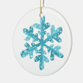 kerstornament Snowflake Keramisch Ornament (Links)