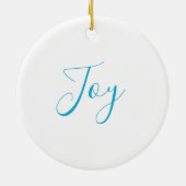 kerstornament Snowflake Keramisch Ornament (Achterkant)