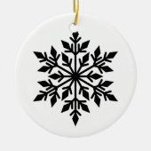 kerstornament Snowflake Keramisch Ornament (Voorkant)