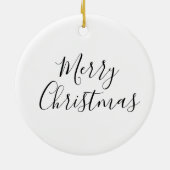 kerstornament Snowflake Keramisch Ornament (Achterkant)