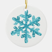 kerstornament Snowflake Keramisch Ornament (Voorkant)