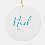 kerstornament Snowflake Keramisch Ornament (Achterkant)