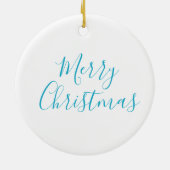 kerstornament Snowflake Keramisch Ornament (Achterkant)