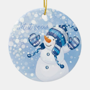 kerstornament Snowman Keramisch Ornament