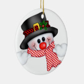 kerstornament Snowman Keramisch Ornament (Rechts)