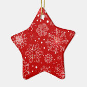 Kerstornament Ster Keramisch Ornament (Links)