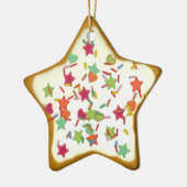 Kerstornament Ster “Kerstkoek” Var05 Keramisch Ornament (Links)