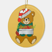 Kerstornament Teddybeer Keramisch Ornament (Links)