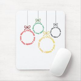 Kerstornament Tekst Ontwerp Muismat