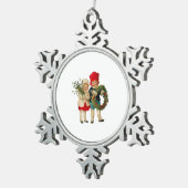 Kerstornament Tin Sneeuwvlok Ornament (Rechts)
