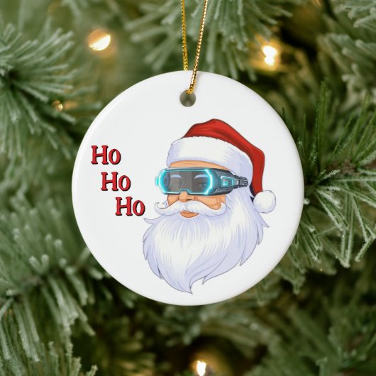 Kerstornament van Kerstman Keramisch Ornament (Boom)