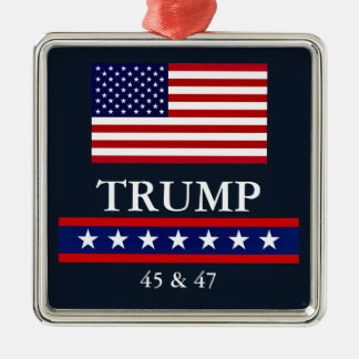 KERSTORNAMENT VAN PRESIDENT DONALD TRUMP METALEN ORNAMENT