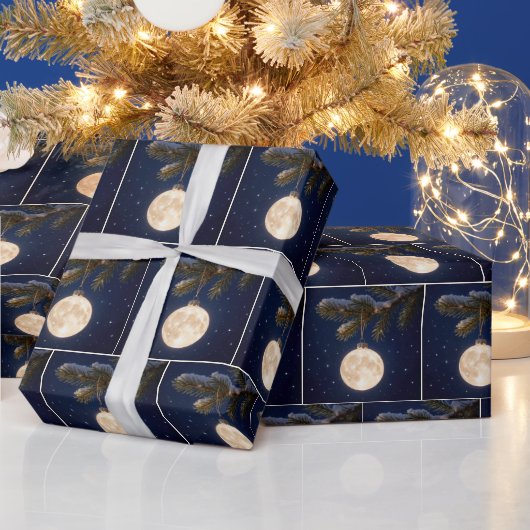 Kerstornament Volle Maan Cadeaupapier (Feestdagen)